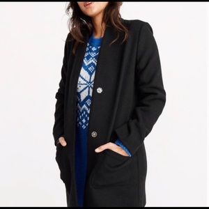 !!NEW WITH TAGS!!! Abercrombie women’s black wool “dad” coat. Never been worn!